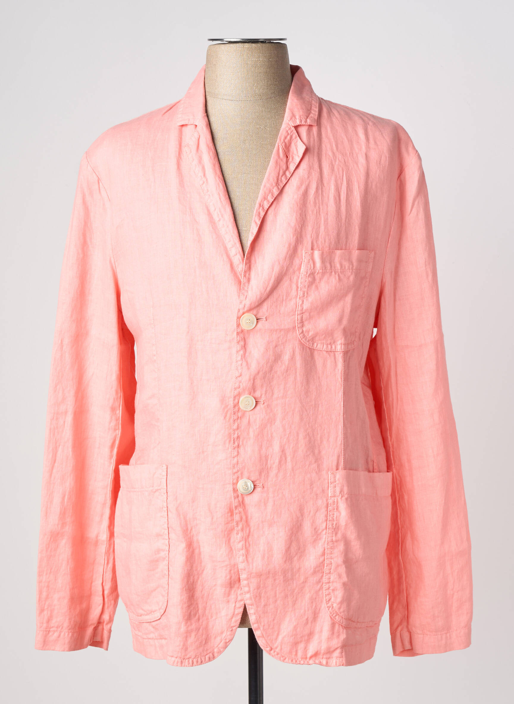 Blazer coupe cintrée rose ASPESI homme