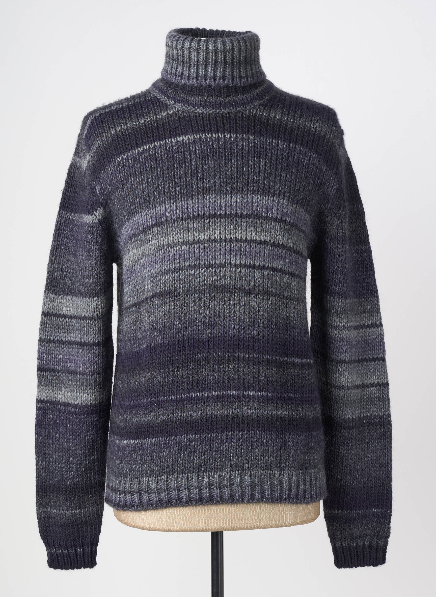 Pull col roulé stretch manches longues gris BELLWOOD homme