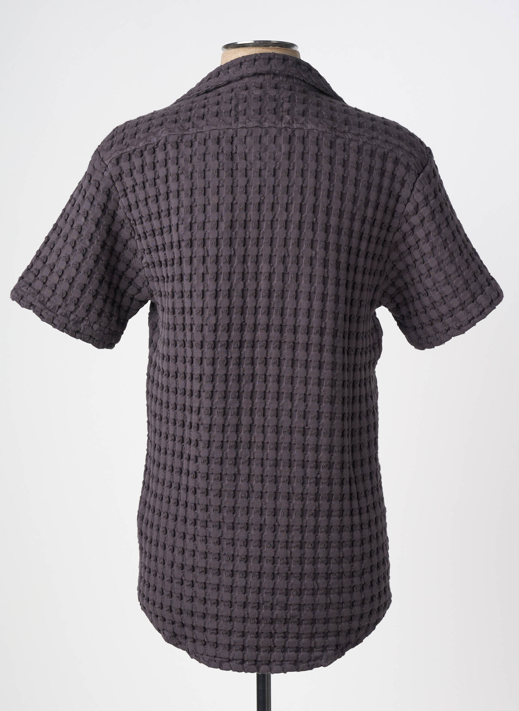 Chemise manches courtes col tailleur gris OAS COMPANY homme