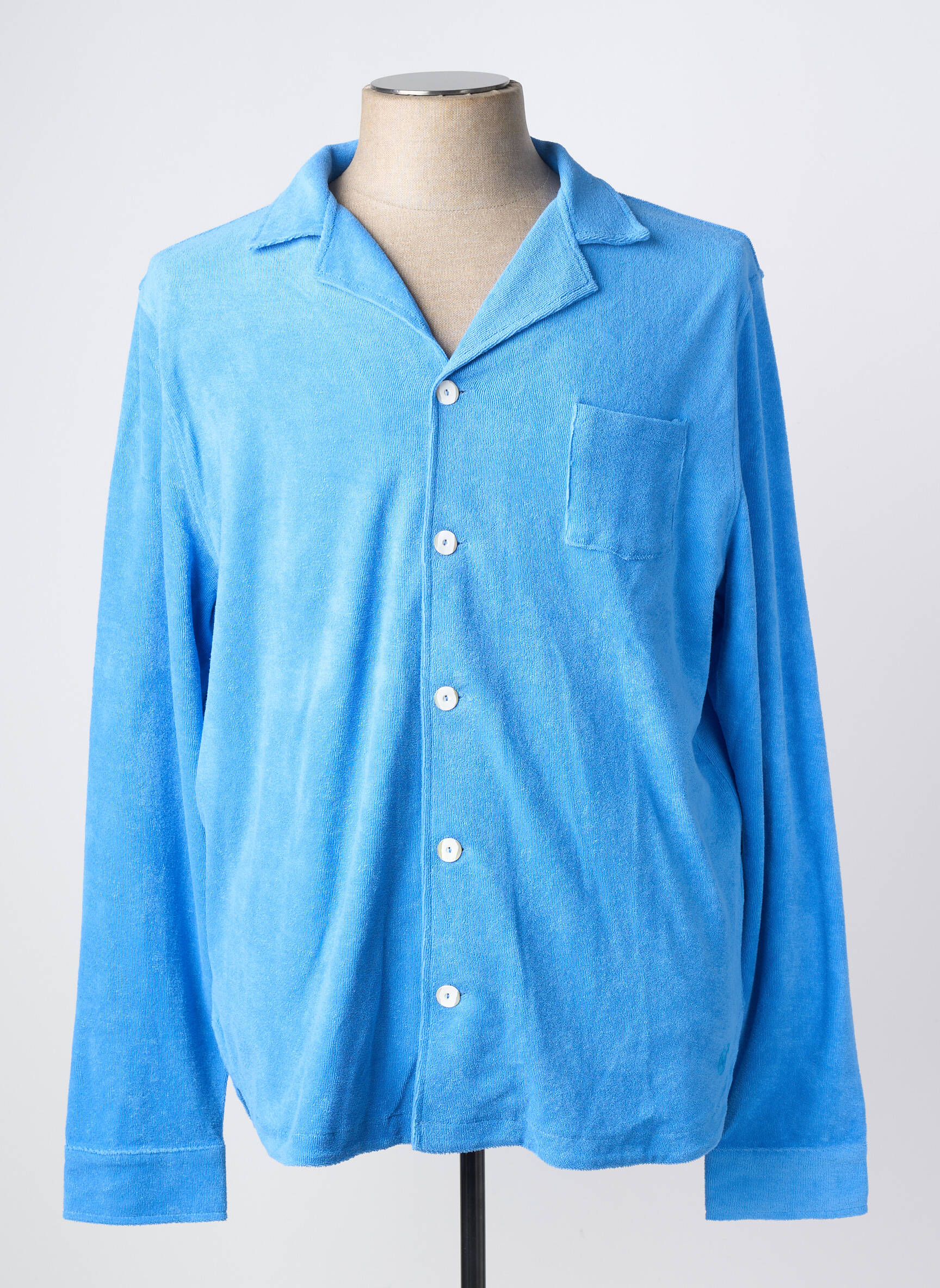 Chemise manches longues poches bleu LES GARCONS FACILES homme