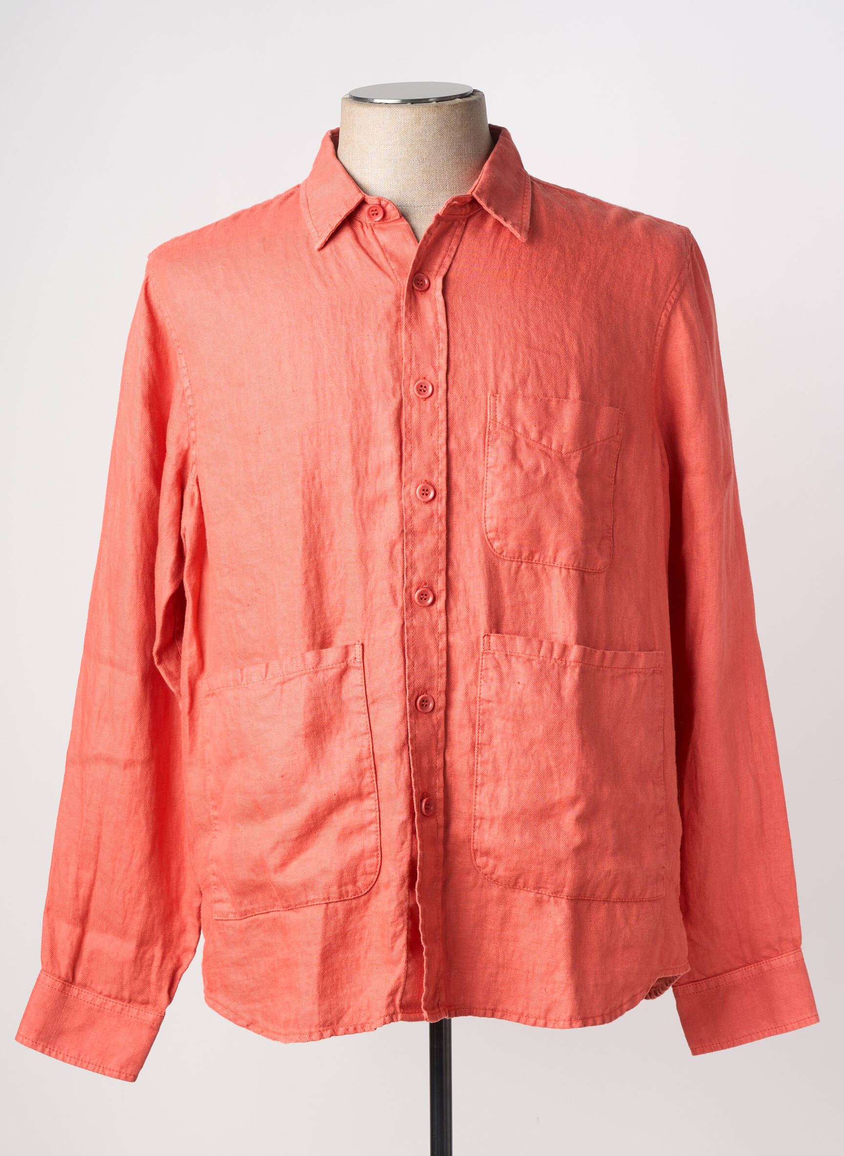 Veste casual coupe droite orange ASPESI homme