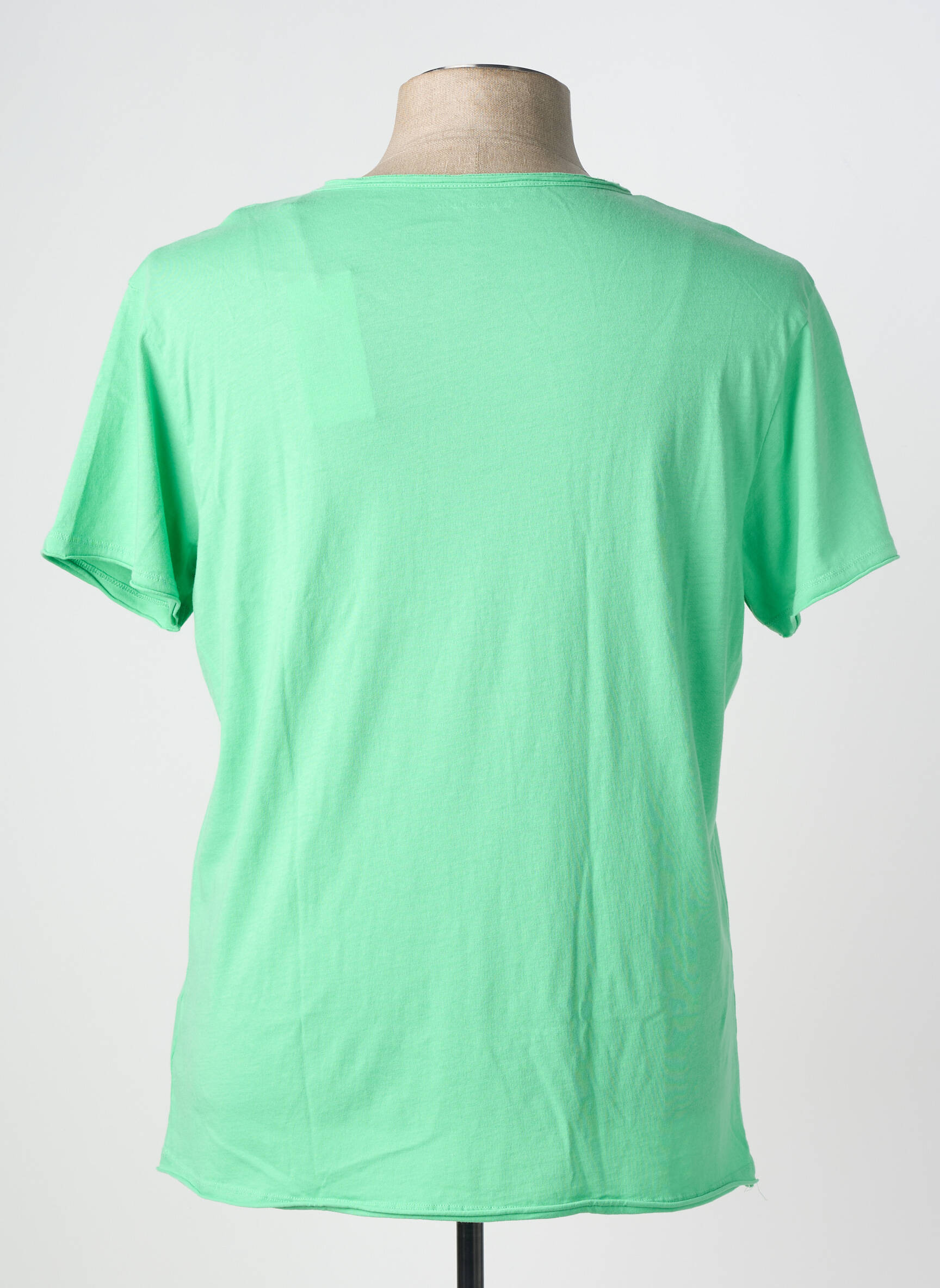 T-shirt stretch manches courtes vert LES GARCONS FACILES homme