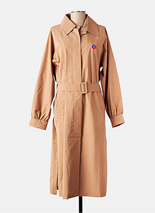 Imperméable manches longues sans capuche beige FLOTTE femme
