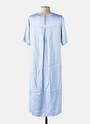 Robe longue manches courtes manches courtes violet SAMSOE & SAMSOE femme