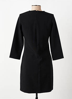 Robe courte fermeture zippée au dos manches longues noir MKT STUDIO femme