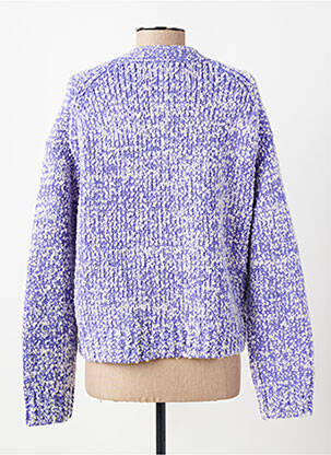 Gilet manches longues resserrée sur le bas violet SAMSOE & SAMSOE femme