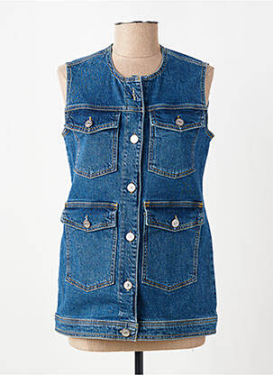 Veste casual col rond bleu SELECTED femme
