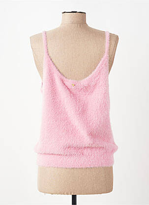 Pull stretch fines bretelles rose FABIENNE CHAPOT femme