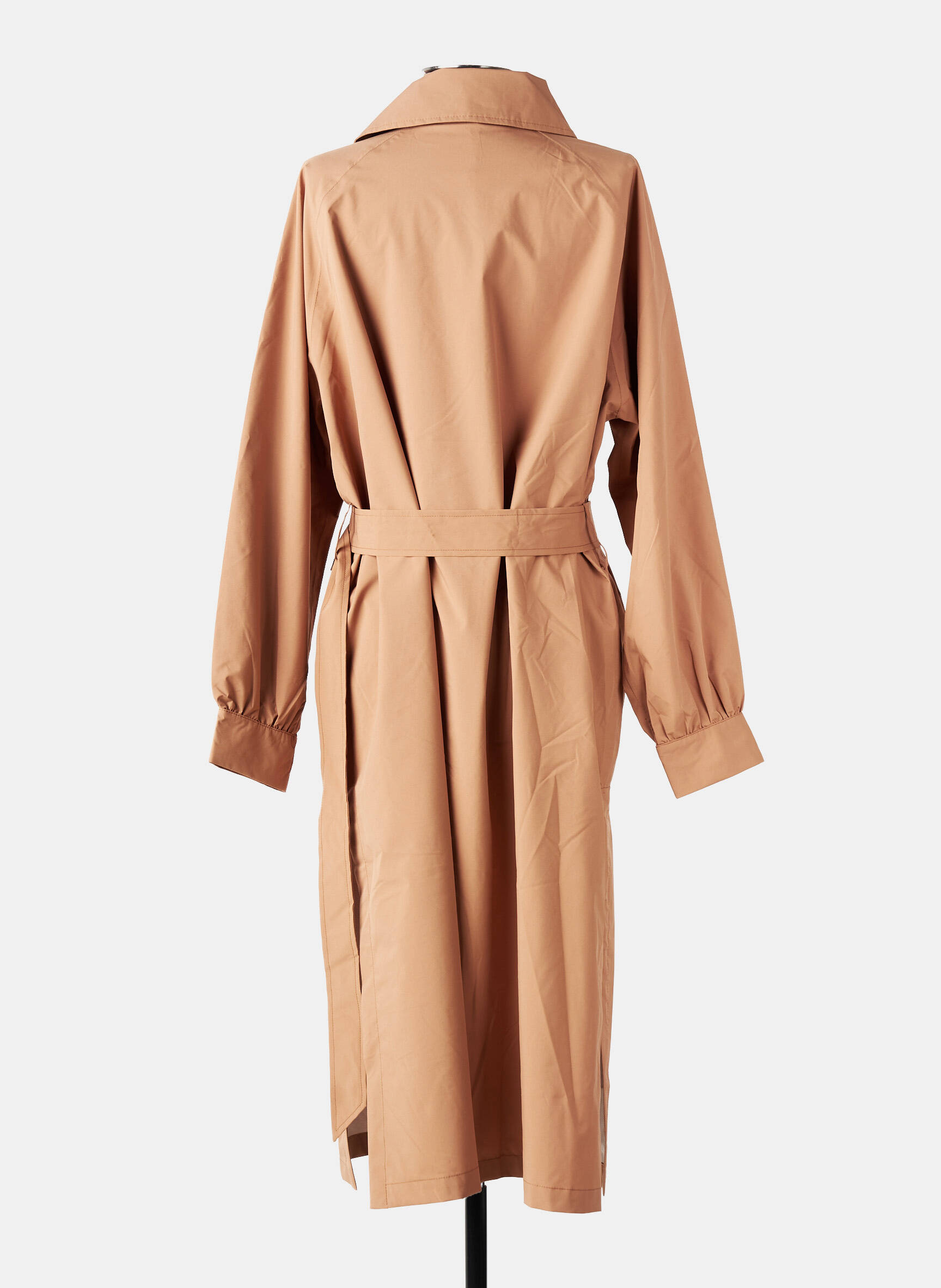 Imperméable manches longues sans capuche beige FLOTTE femme