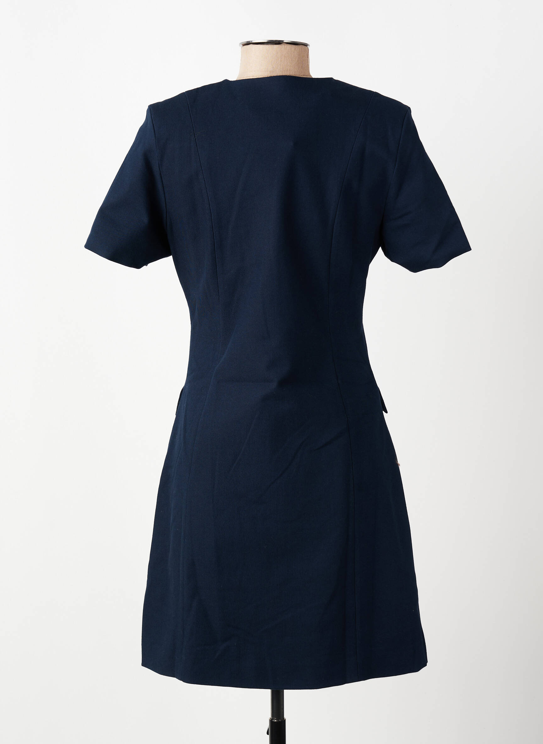 Robe courte manches courtes manches courtes bleu SELECT femme