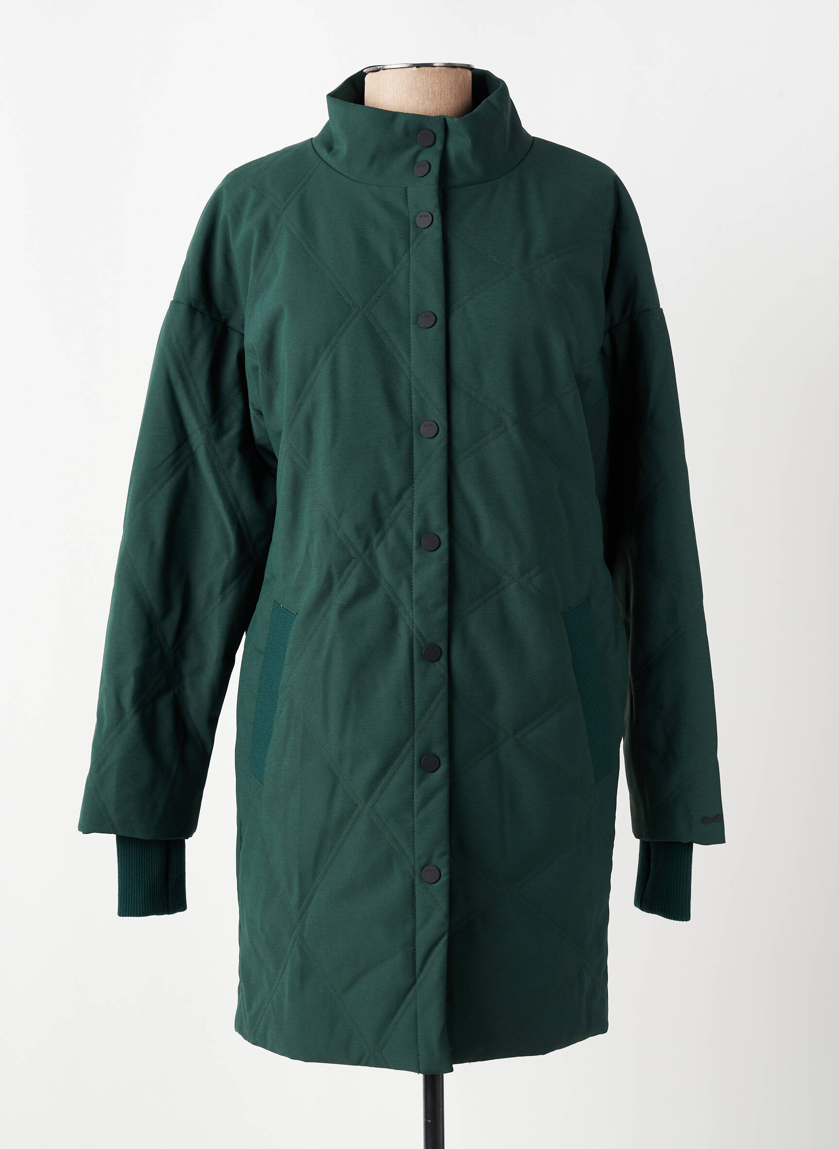 Parka col col montant vert SKFK femme