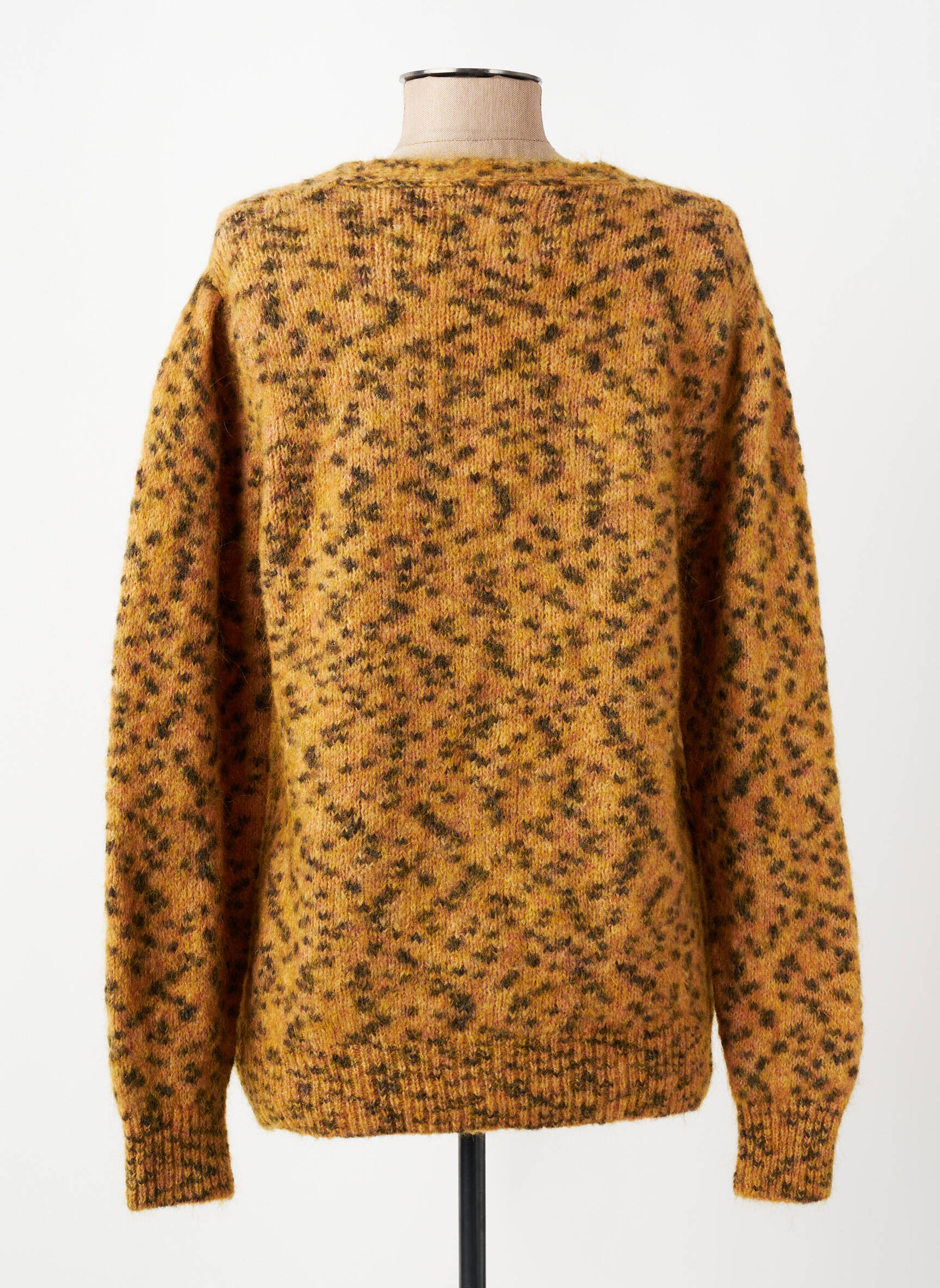 Gilet manches longues resserrée sur le bas marron LEON & HARPER femme