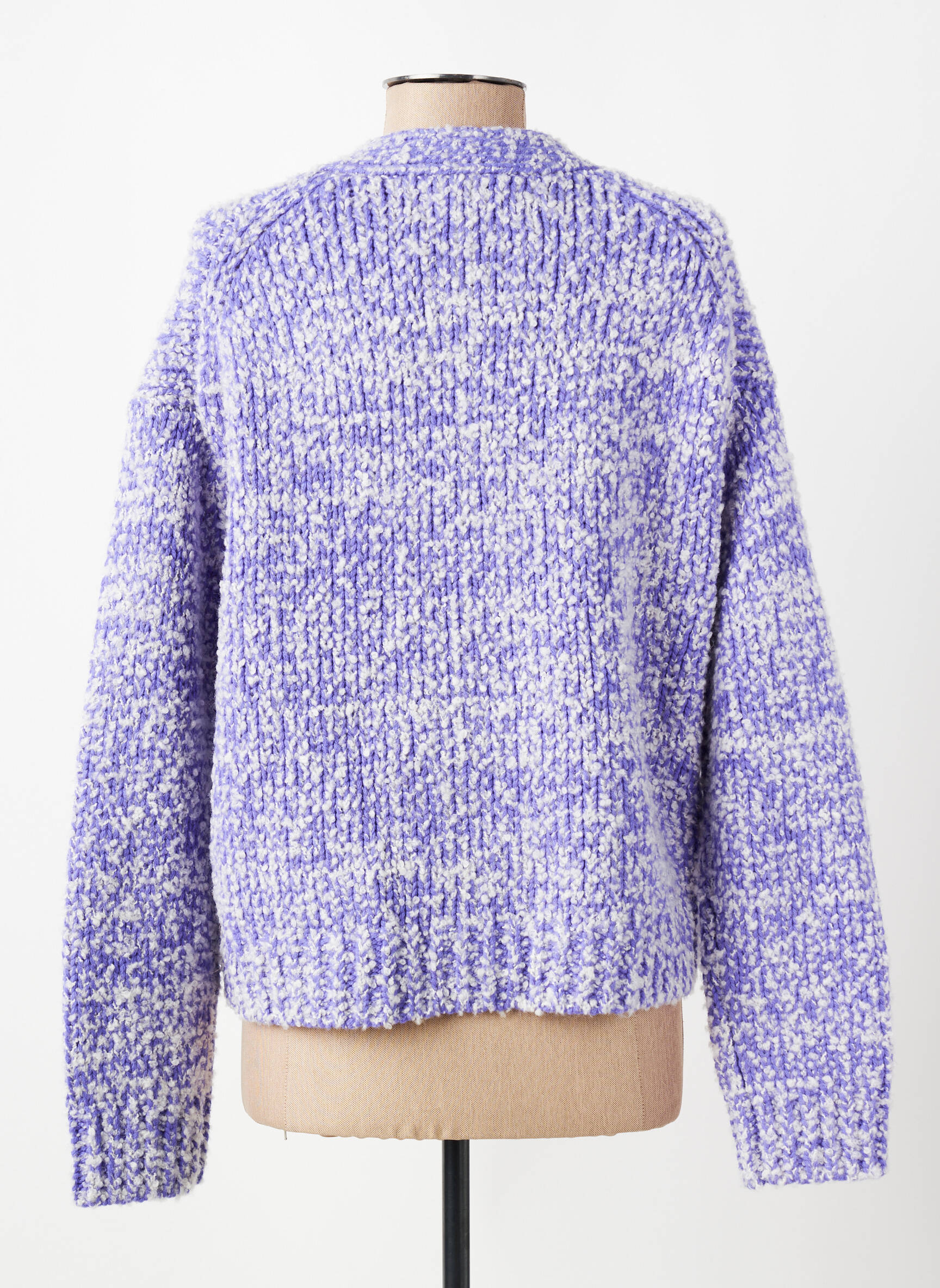 Gilet manches longues resserrée sur le bas violet SAMSOE & SAMSOE femme