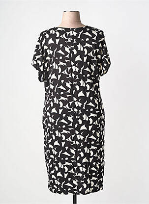 Robe mi-longue manches courtes manches courtes noir LUISA VIOLA femme