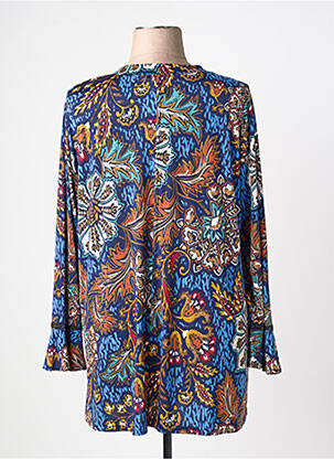Top stretch manches longues bleu KYZAA femme