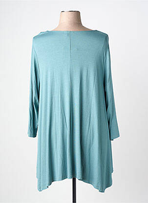 Tunique manches longues col v bleu KYZAA femme