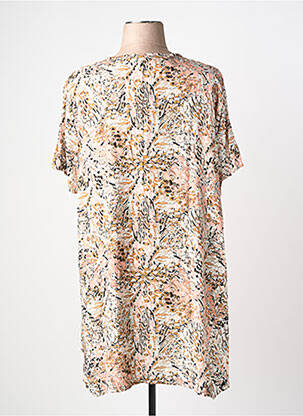 Tunique manches courtes coupe fluide beige KYZAA femme