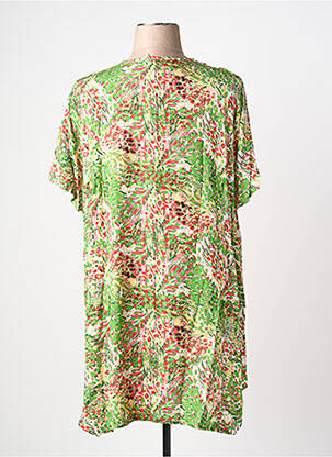 Tunique manches courtes coupe fluide vert KYZAA femme