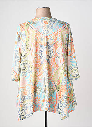 Tunique manches longues imprimé fantaisie orange KYZAA femme