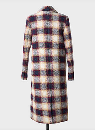 Manteau long coupe droite sans capuche violet MKT STUDIO femme