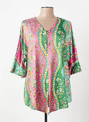 Tunique manches courtes tissage jersey rose KYZAA femme