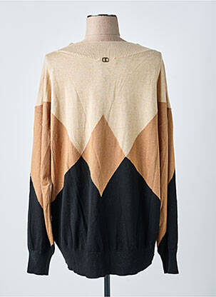 Pull coupe droite manches longues beige TWINSET femme