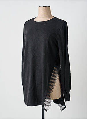 Pull stretch manches longues noir TWINSET femme