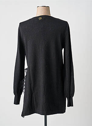 Pull stretch manches longues noir TWINSET femme