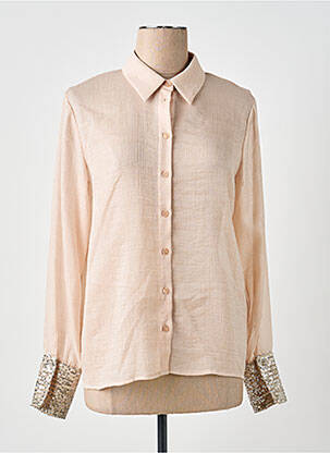 Chemisier tissage crêpe manches longues rose LIU JO femme