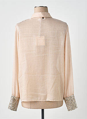 Chemisier tissage crêpe manches longues rose LIU JO femme