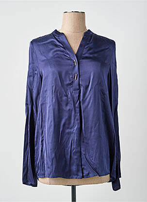Blouse manches longues manches longues bleu KOCCA femme