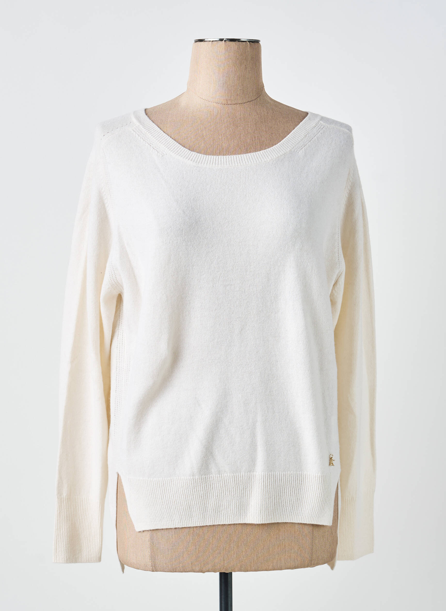 Pull stretch manches longues beige KOCCA femme