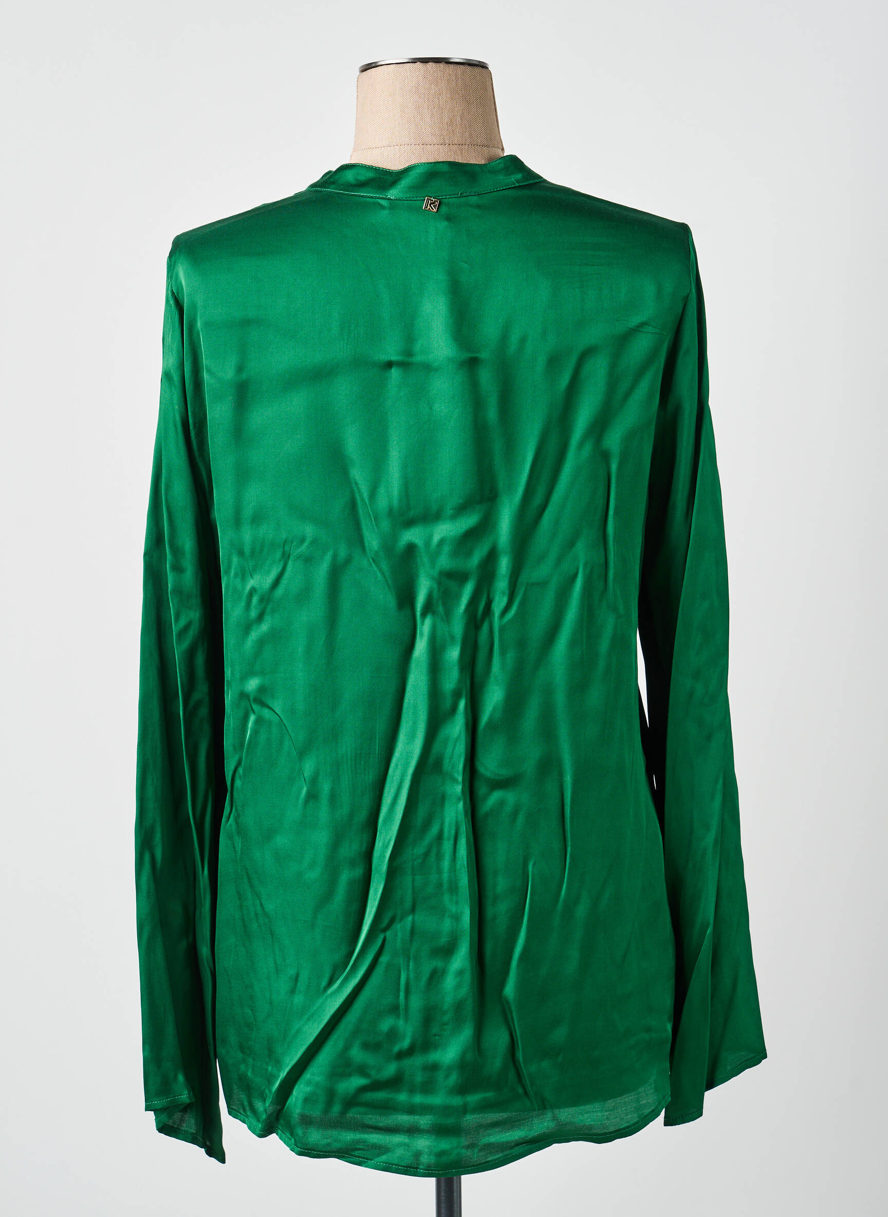 Blouse manches longues manches longues vert KOCCA femme