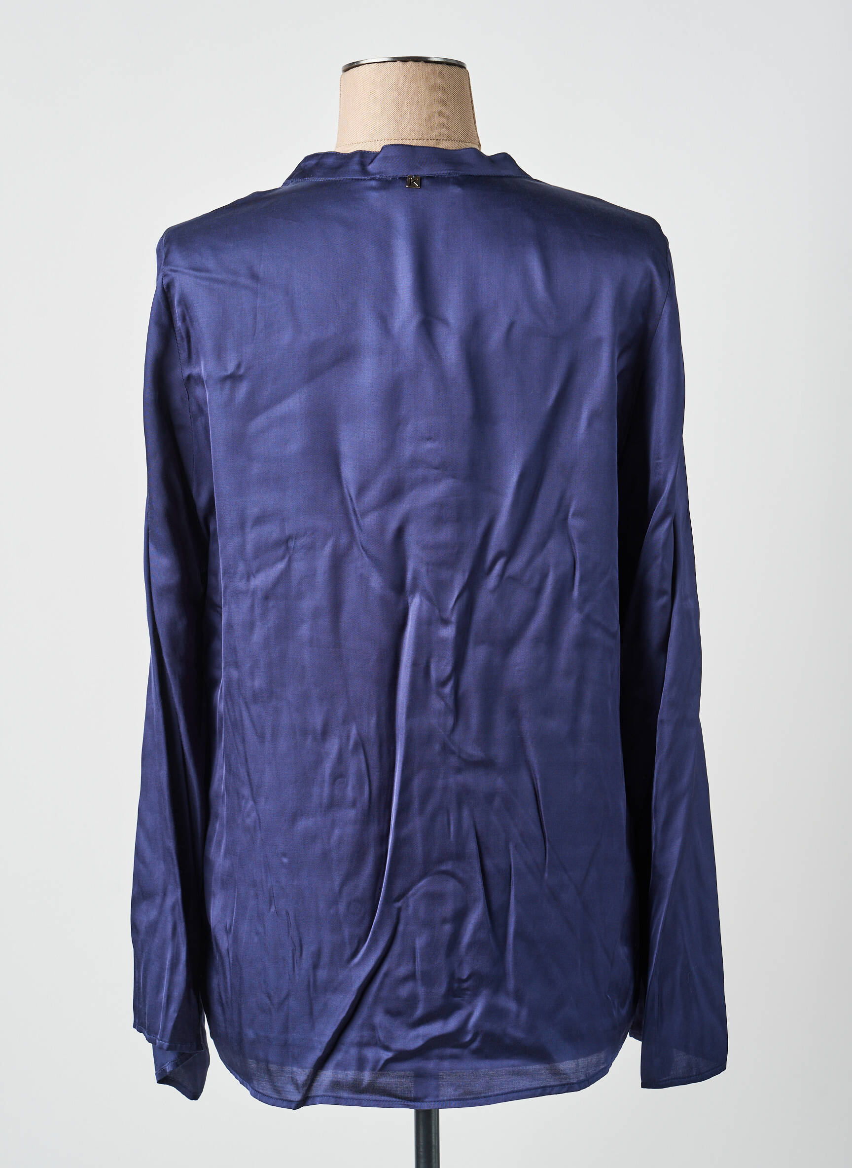 Blouse manches longues manches longues bleu KOCCA femme