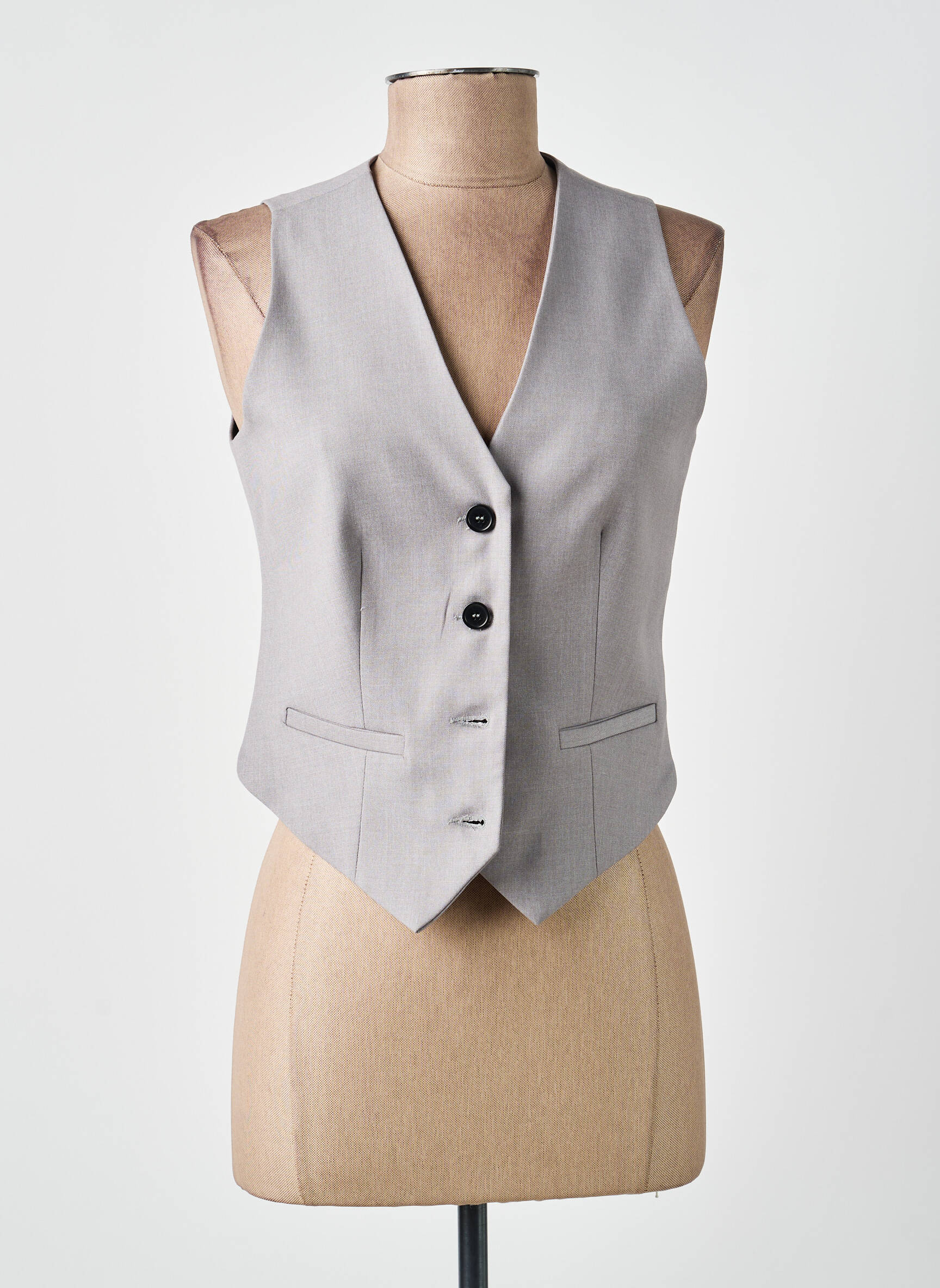 Gilet sans manche coupe cintrée gris LIU JO femme