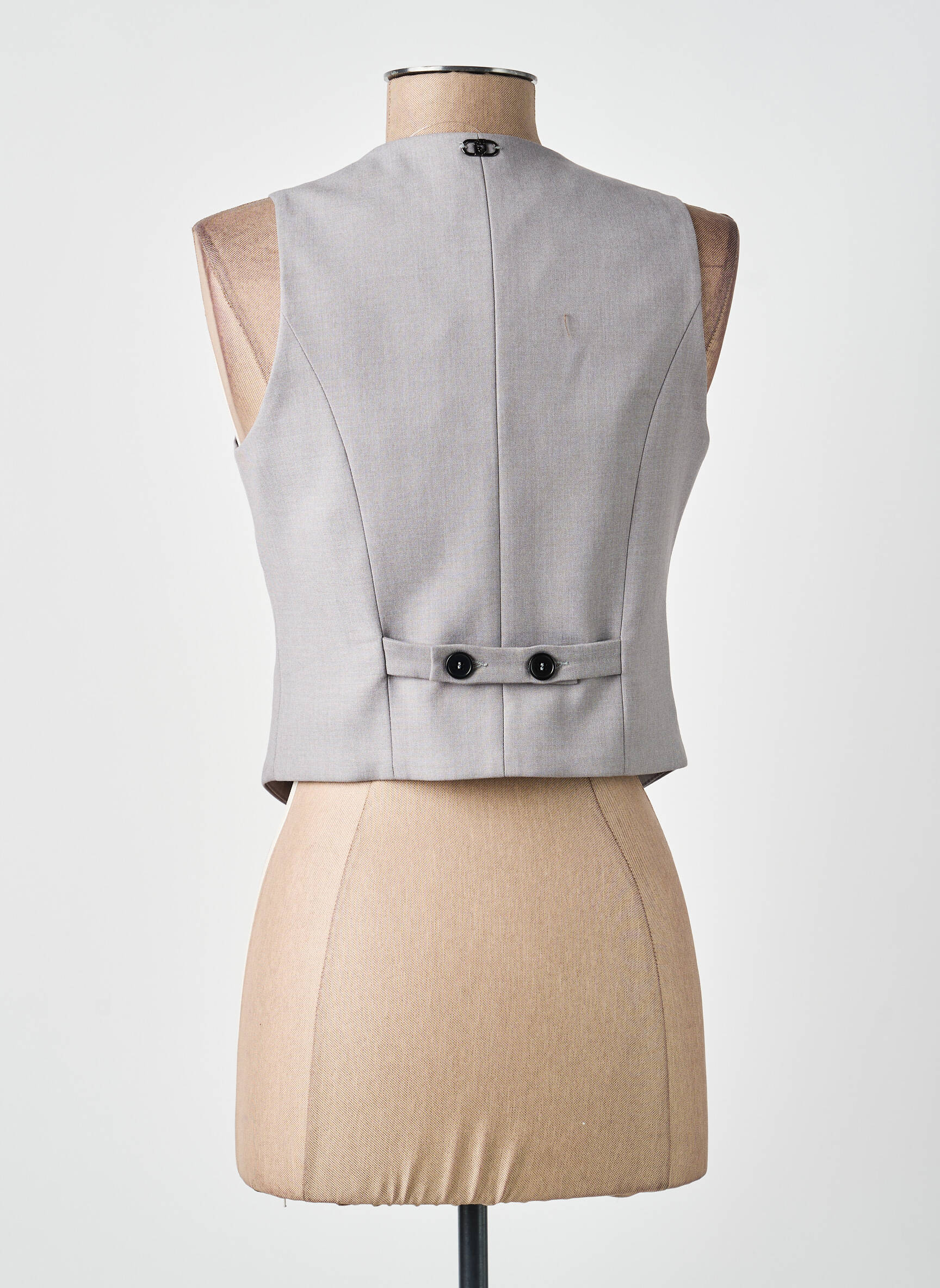 Gilet sans manche coupe cintrée gris LIU JO femme