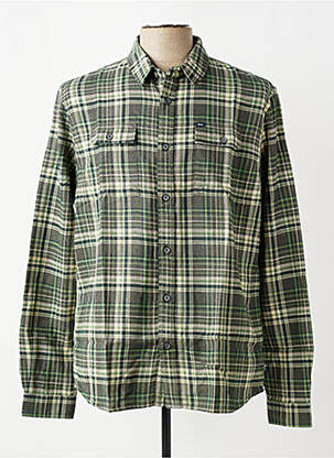Chemise manches longues poches vert PETROL INDUSTRIES homme