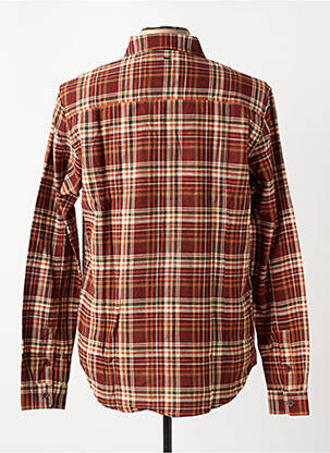 Chemise manches longues poches marron PETROL INDUSTRIES homme