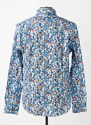 Chemise manches longues poches bleu BENSON & CHERRY homme