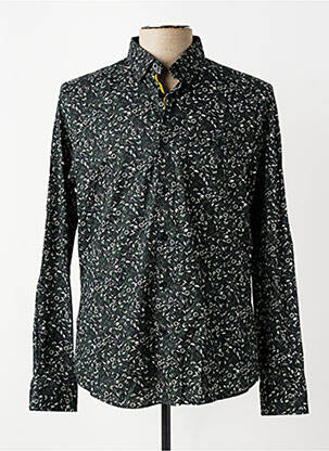 Chemise manches longues poches vert BENSON & CHERRY homme
