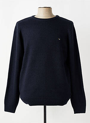 Pull col roulé stretch manches longues bleu BENSON & CHERRY homme
