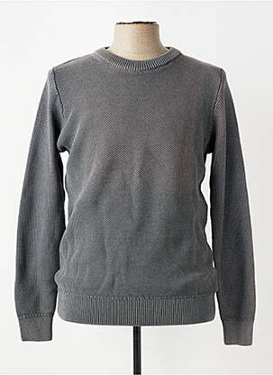 Pull col roulé stretch manches longues gris IMPERIAL homme