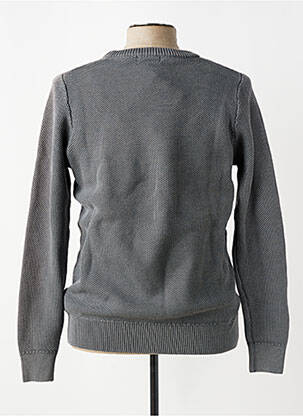 Pull col roulé stretch manches longues gris IMPERIAL homme