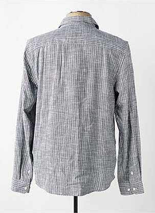 Chemise manches longues imprimé rayures bleu FREEMAN T.PORTER homme