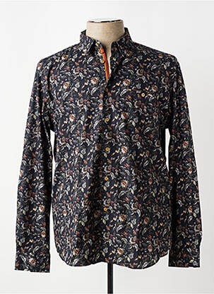 Chemise manches longues poches gris BENSON & CHERRY homme