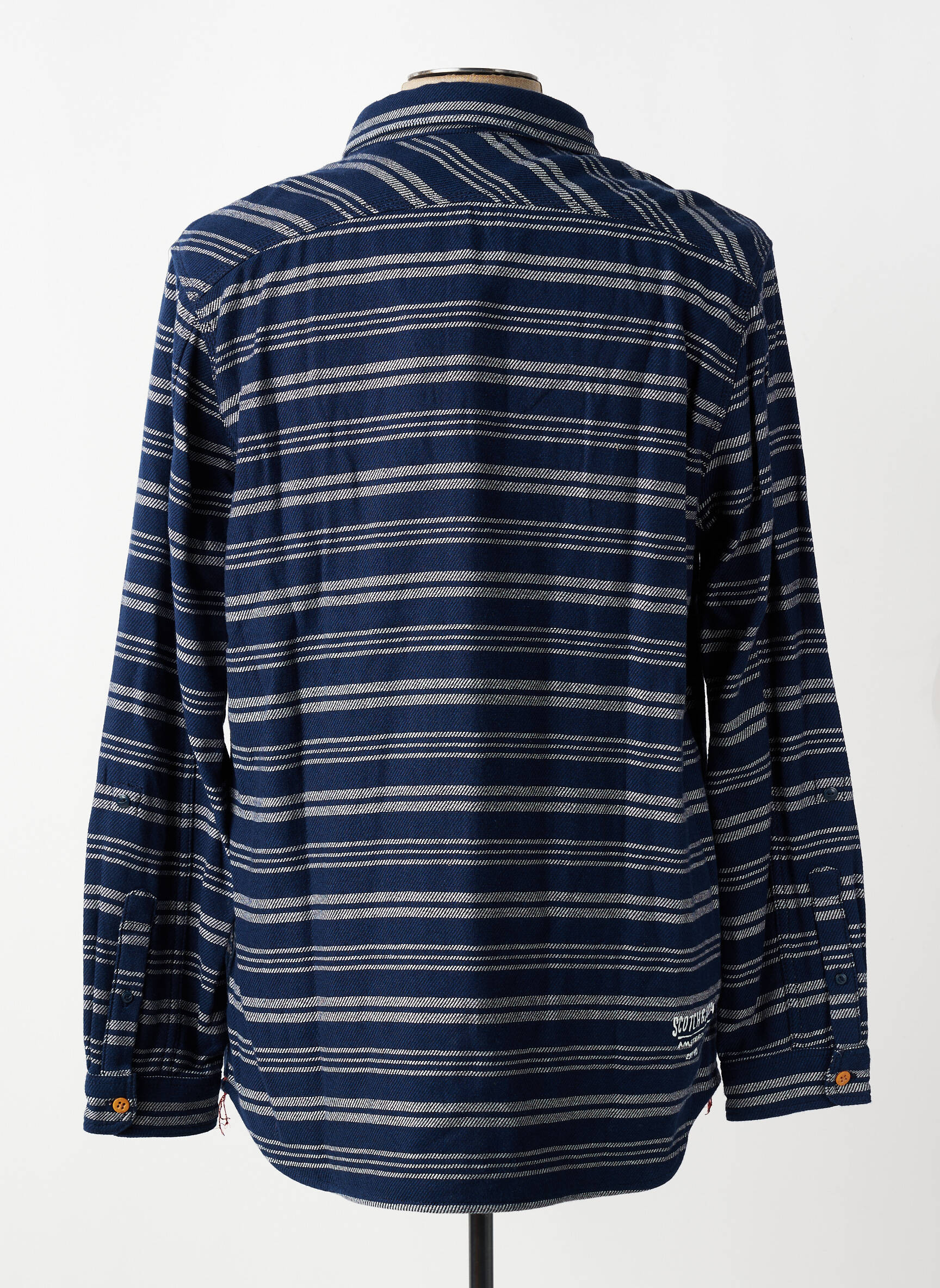 Chemise manches longues imprimé rayures bleu SCOTCH & SODA homme