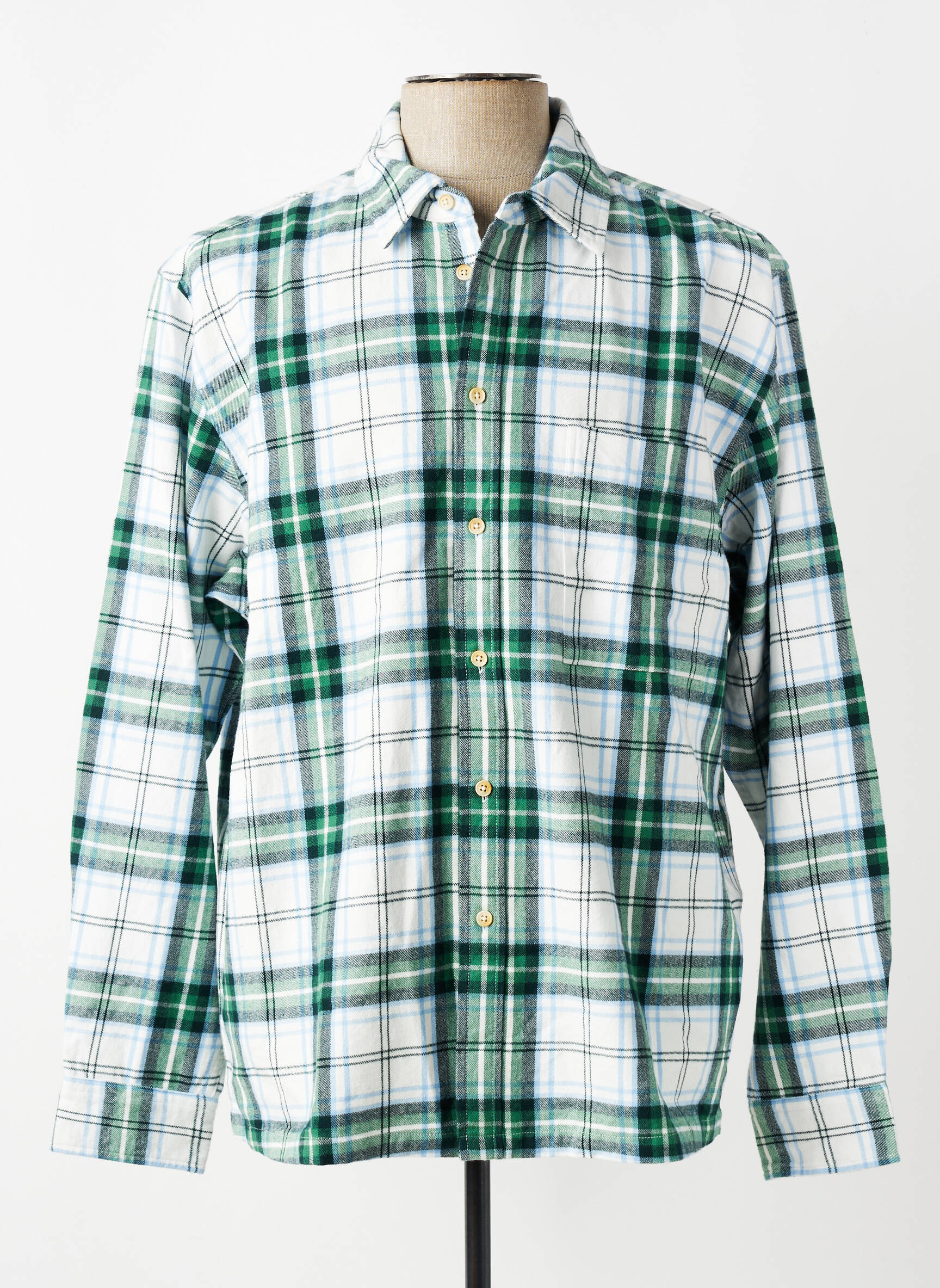 Chemise manches longues poches vert SCOTCH & SODA homme