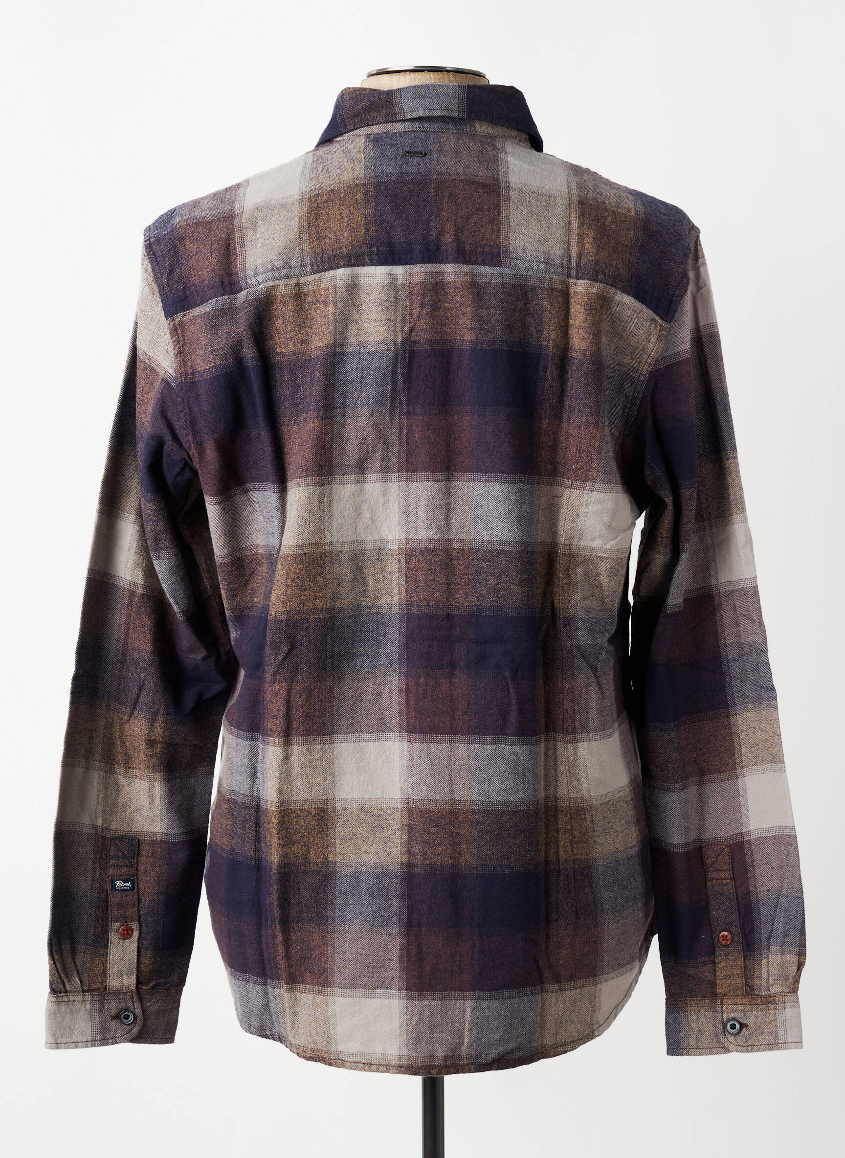 Chemise manches longues poches gris PETROL INDUSTRIES homme