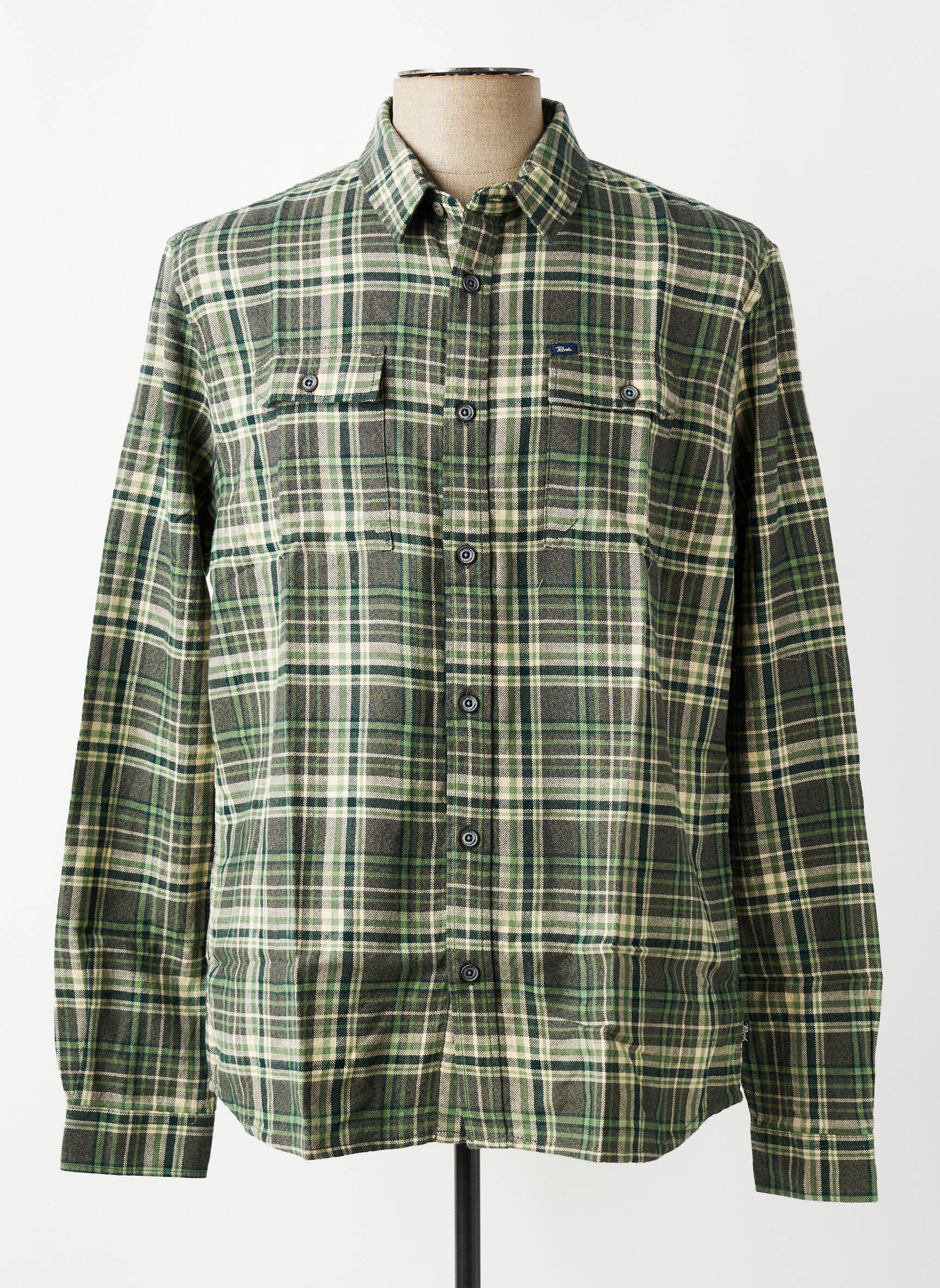 Chemise manches longues poches vert PETROL INDUSTRIES homme