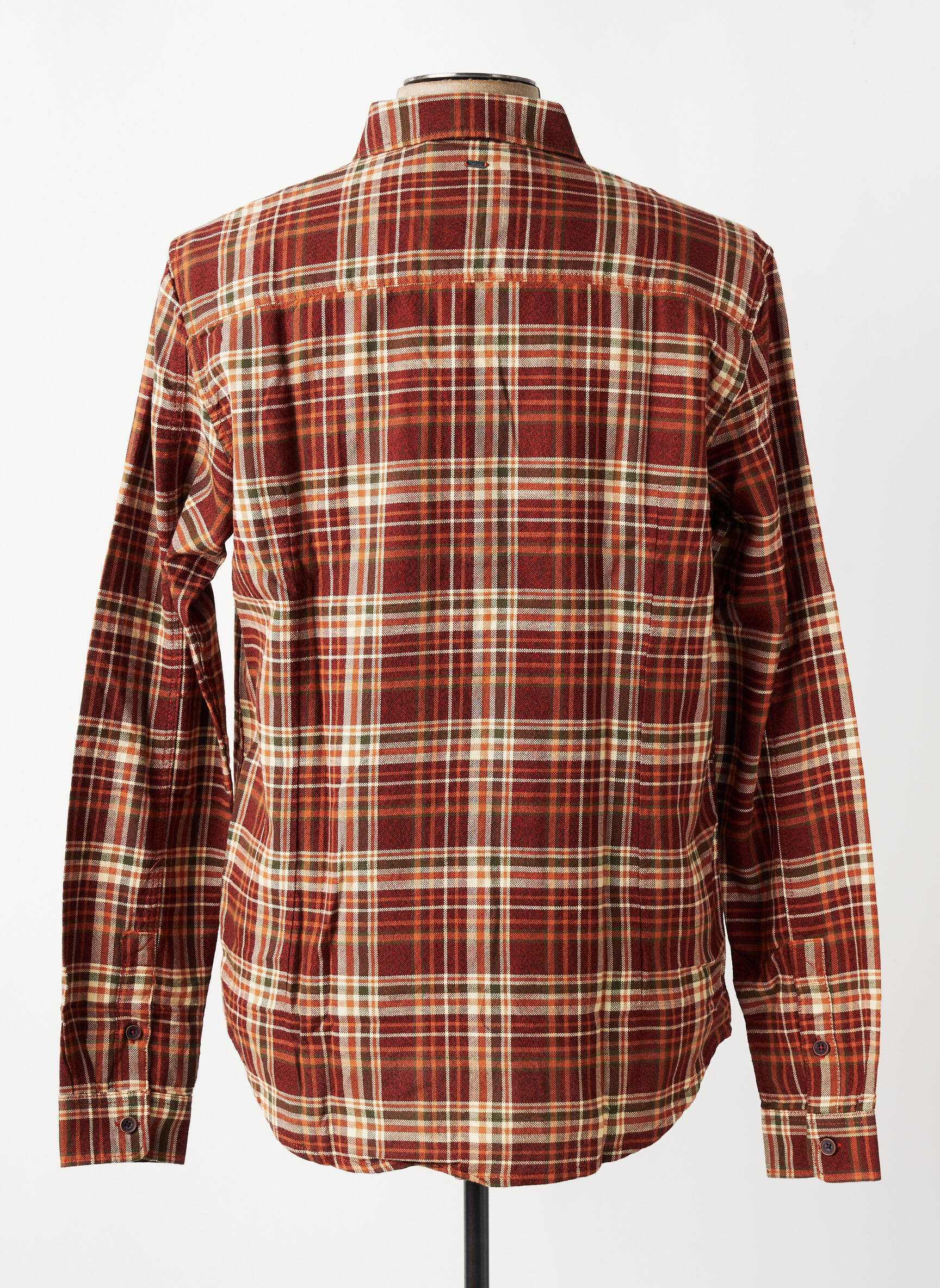 Chemise manches longues poches marron PETROL INDUSTRIES homme